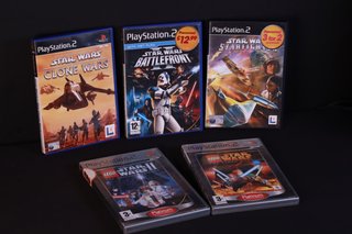 Pack 5 Juegos Star Wars PS2