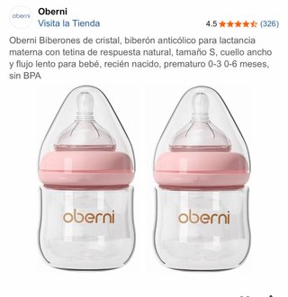 2 Biberones Oberni Recién Nacido S