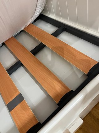 Cama infantil blanca + somier+ cajones + colchón