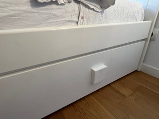 Cama infantil blanca + somier+ cajones + colchón