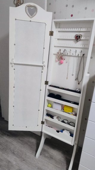 Espejo Joyero Blanco