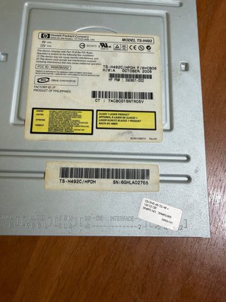 Lector CD-RW DVD-ROM HP TS-H492
