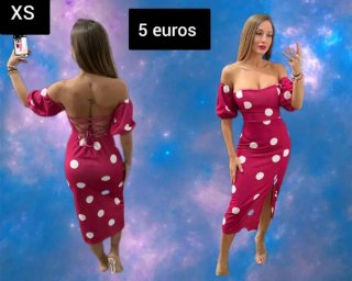 Vestido lunares XS