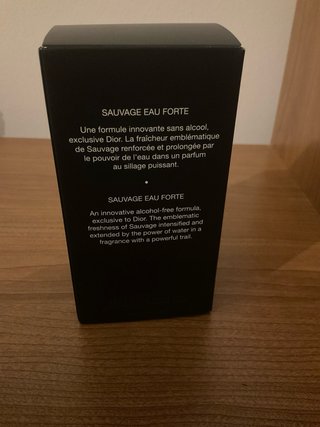 Dior Sauvage Eau Forte perfume. Es original