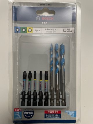 Set Bosch Puntas Brocas Vasos Impacto