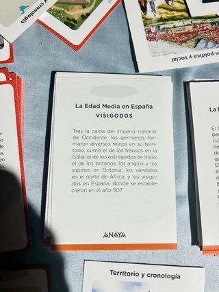 Tarjetas Historia España Anaya