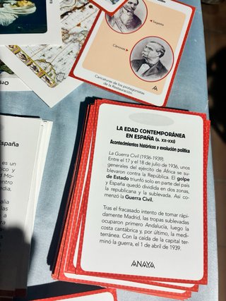 Tarjetas Historia España Anaya