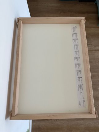 Cambiador IKEA Madera y Blanco