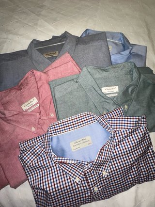 Camisa Emidio Tucci Oxford Clásica Azul