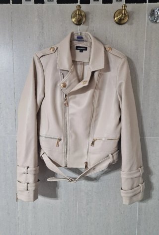 Chaqueta motera Biker  Beige Talla M