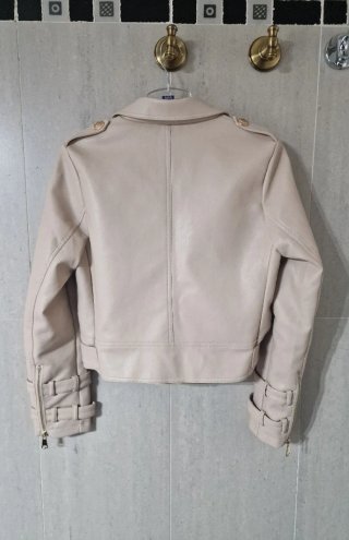 Chaqueta motera Biker  Beige Talla M