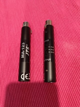 Atenuador ajustable xlr JTS ma 123