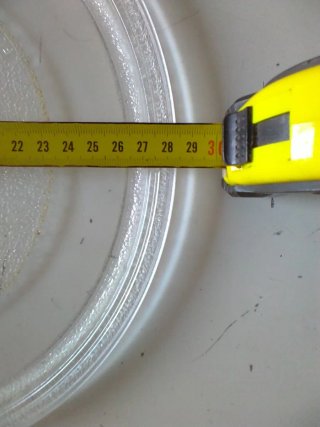 Plato giratorio microondas 28,5cm