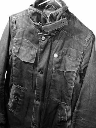 Chaqueta G-Star RAW Negra con Detalles Azules