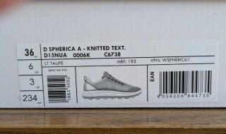 Zapatillas mujer Geox Spherica beige malla y piel