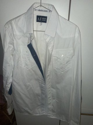 Camisa Armani Jeans Blanca Talla M
