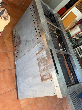 Cocina industrial 3 fuegos y horno