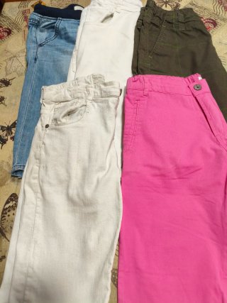 Lote 5 bermudas vaqueras talla 12