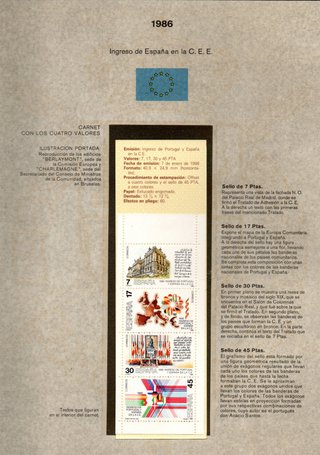 Colección Sellos España 1986