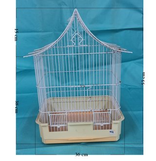 Jaula para pájaros con accesorios