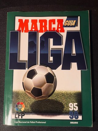 Revista de la liga de fútbol Marca del año 1995/96
