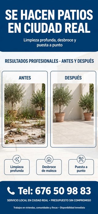 Limpieza de patios