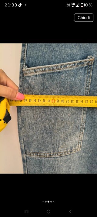 Jeans Mochy vita alta con cintura