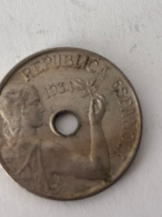 Lote 12 monedas 25 céntimos España 1927 y 1934 – A