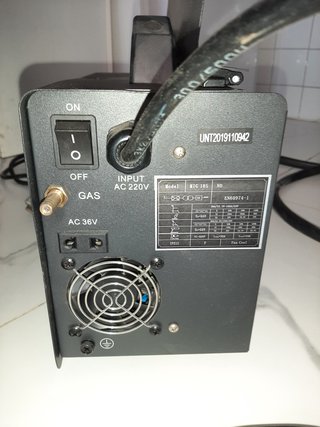 Soldadora MIG 185 inverter. Hilo/Electrodo