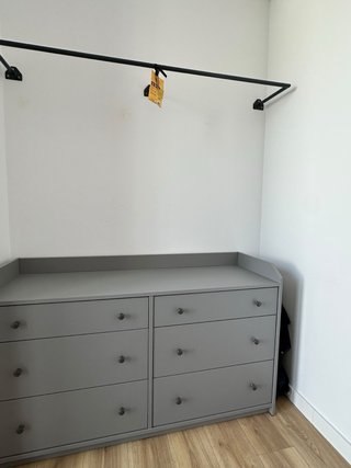 Vestidor Abierto Metal y Madera
