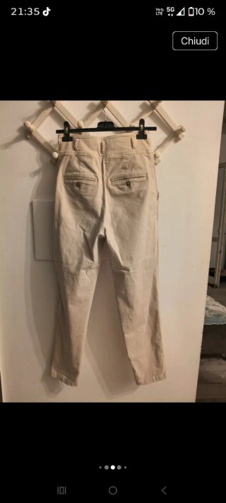 Pantaloni beige  di cotone 19.70