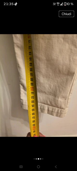 Pantaloni beige  di cotone 19.70