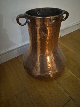 Antigua Herrada de Cobre Siglo XIX / Tinaja