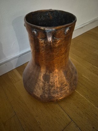 Antigua Herrada de Cobre Siglo XIX / Tinaja