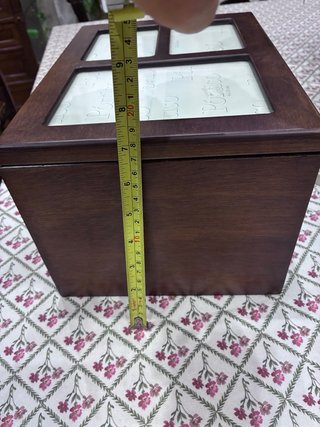 Caja archivador fotos madera