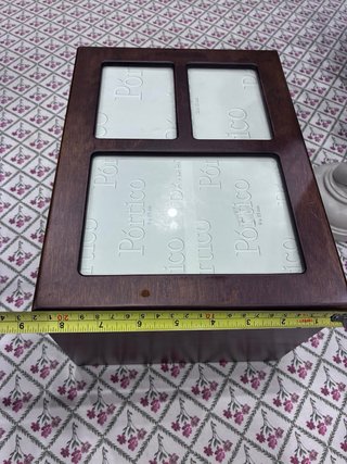 Caja archivador fotos madera