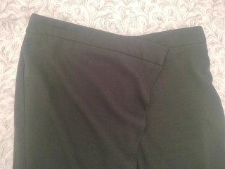 Pantalón Zara Pareo Pinzas Negro Talla M