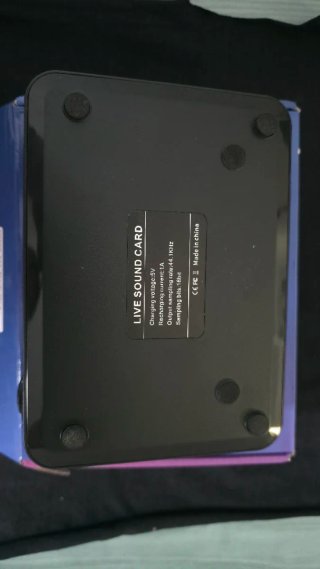 Tarjeta de Sonido Live Sound Card Negra