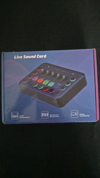 Tarjeta de Sonido Live Sound Card Negra