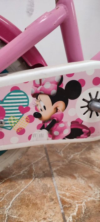 Bicicleta infantil Minnie Mouse rosa