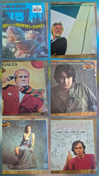 Discos de vinilo variados