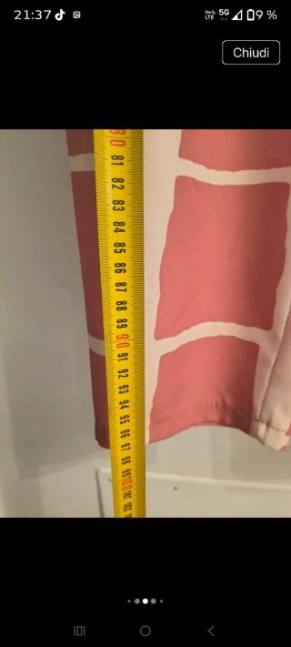 Pantaloni Lumina a quadri rosa e bianchi