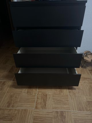 Cómoda Malm Negra Ikea