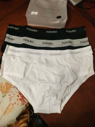 3 Slip Uomo Fusaro Cotone Puro Taglia XL