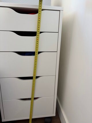 Cajonera escritorio Ikea blanca 36x76x60