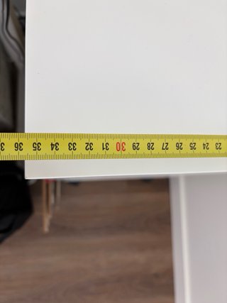 Cajonera escritorio Ikea blanca 36x76x60