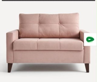 Sillón Cama Rosa Tela
