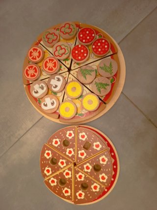 Cocina de madera infantil realista
