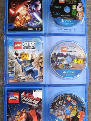 Lote 3 Juegos PS4: Lego Star Wars, City, Movie