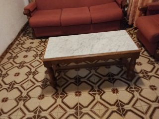 Mesa de comedor ovalada con 6 sillas